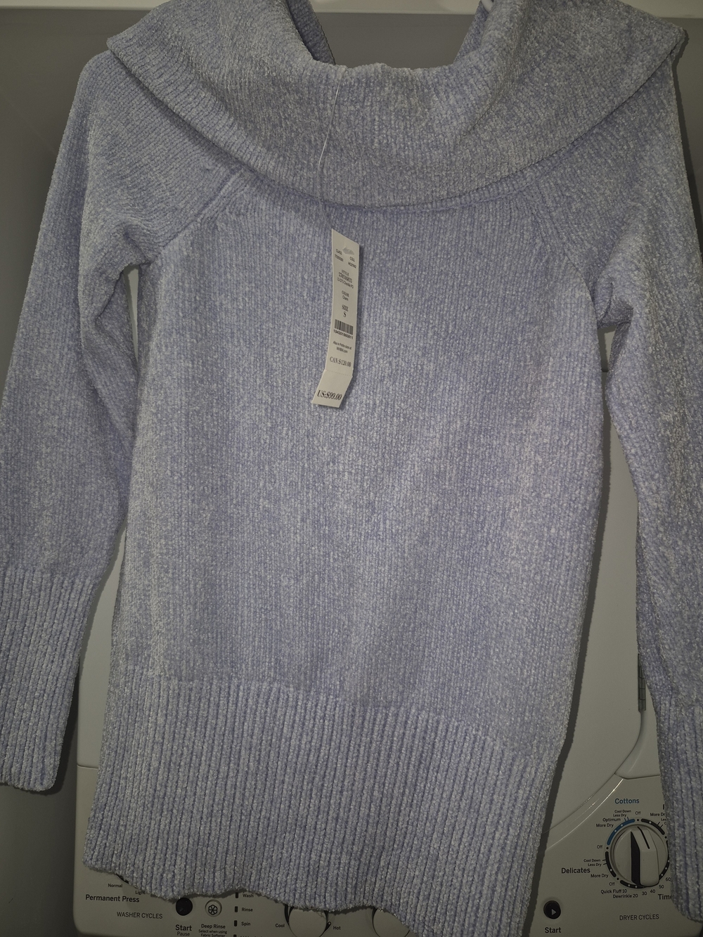 White House Black Market Lavender Cowl Neck Sweater